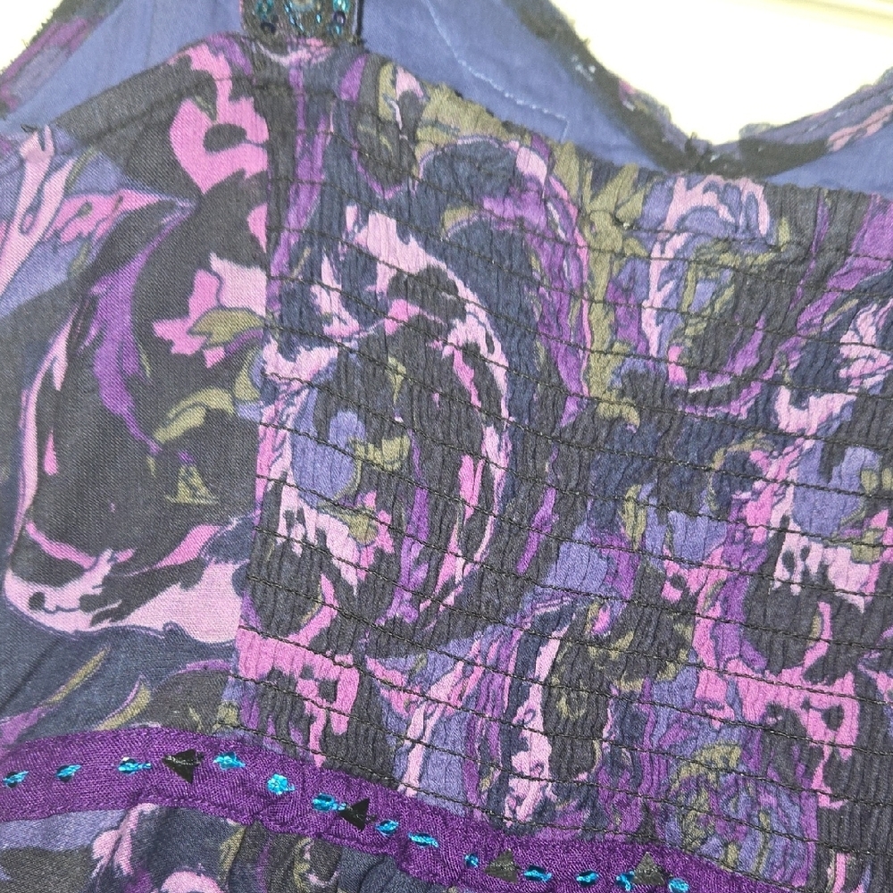 Free People Purple Dress with Sequin Straps - Picture 6 of 14